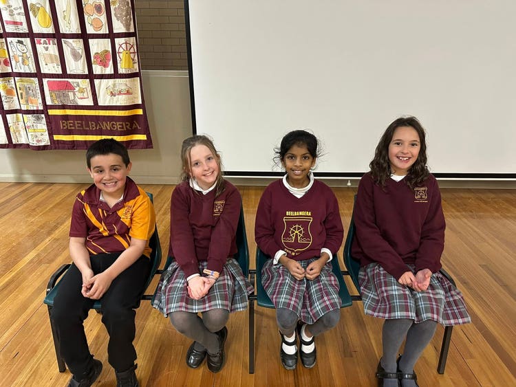 Students ready to do spelling bee