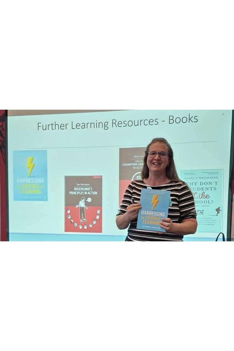 Danielle doing a presentation